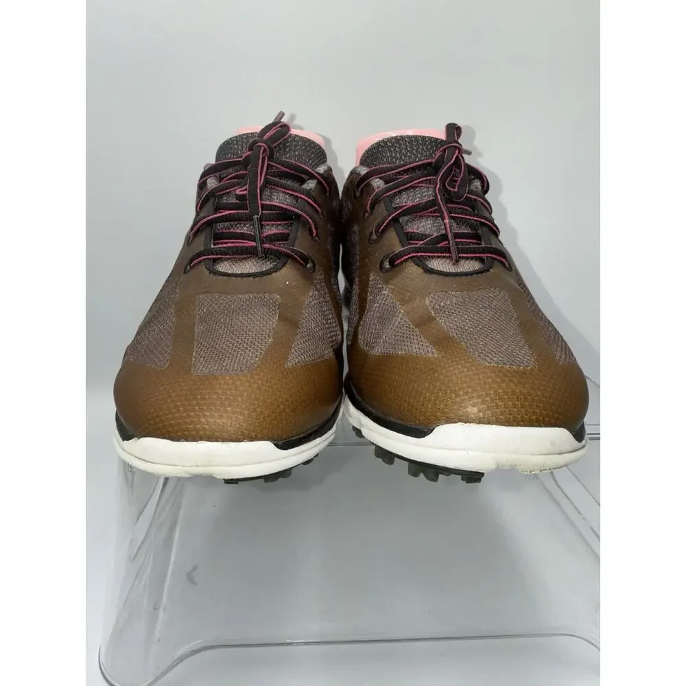 FootJoy Womens Shoes US 6 M Golf Spikes 98003 emPOWER Brown Gray Lace Up Comfort